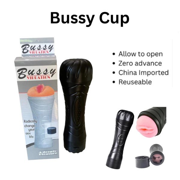 Bussy Cup Pussy - Bussy Vibrations Realistic Adult Male Sex Toy Vagina Sex Cup 7 Vibrational Modes for Men Realistic Feeling Extra Tight Male Masturbator Pocket Stroker