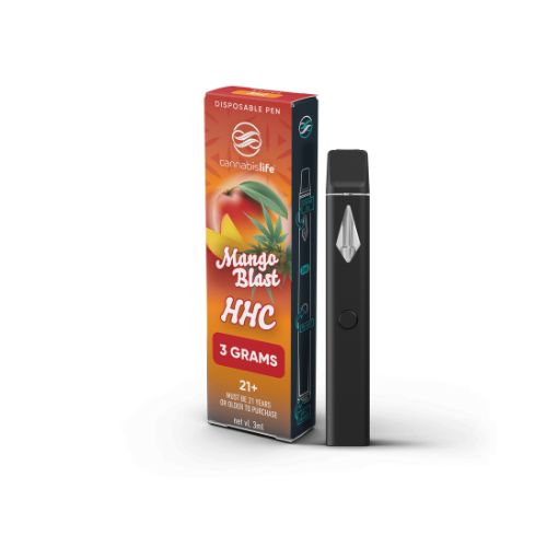Cannabis Life THC Vape Mango Blast Sativa  3g HHC Disposable In Pakistan