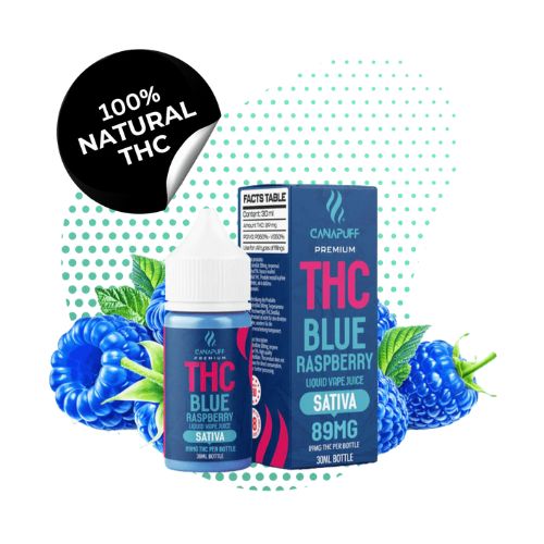 THC Liquid 89mg Blue Raspberry 30ml In Pakistan