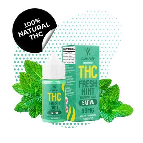 THC Liquid 89mg THC 2000mg CBD Fresh Mint 30ml In Pakistan
