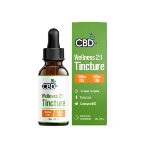 Wellness Tincture CBD + CBG Oil 1000-6000mg In Pakistan