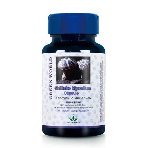 Green World Shiitake Mycelium Plus Capsule In Pakistan