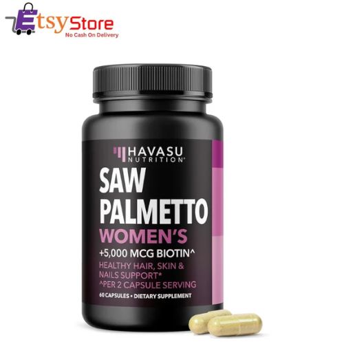 Saw Palmetto For Women With Biotin 5000mcg Capsules In Pakistan
